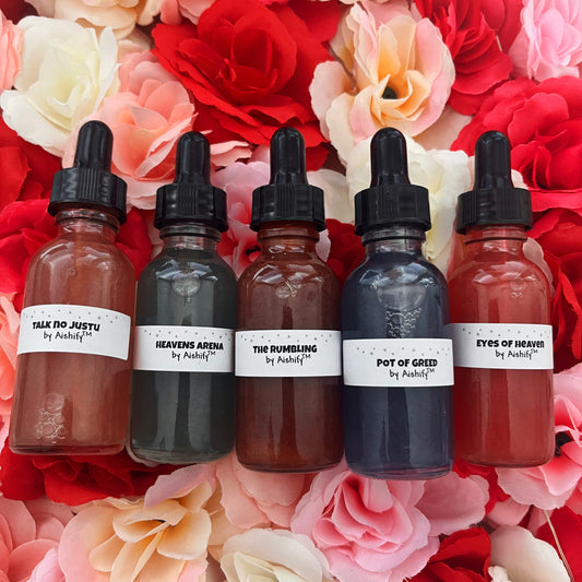 Anime Inspired Glitter Oils